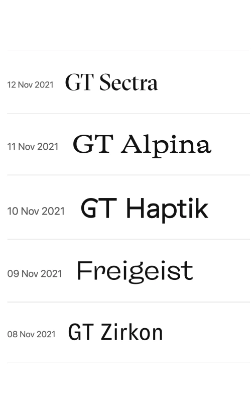 Daily Font screenshot
